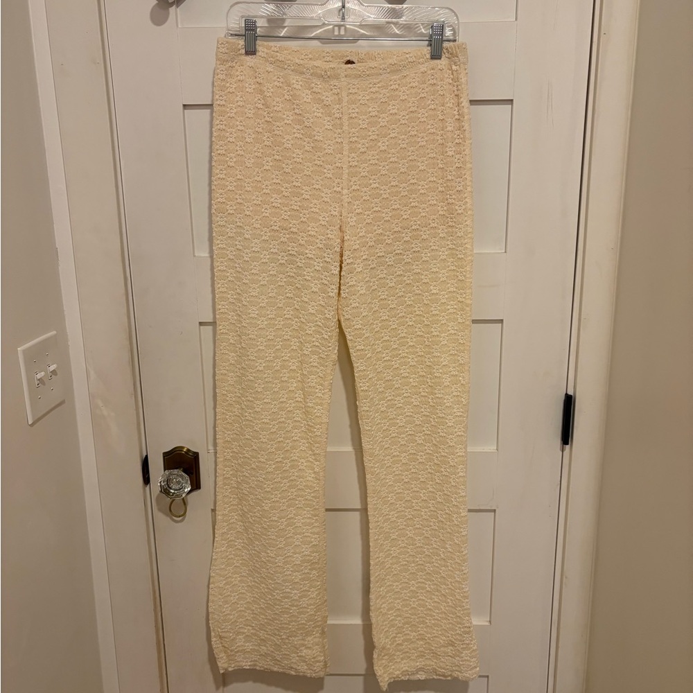 NWOT FP One Ona Floral Lace Pull On Pants